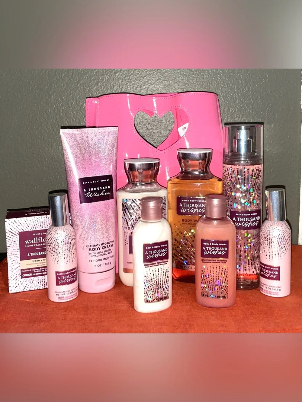 Bath & Body Works A THOUSAND WISHES HUGE 12 PIECE BUNDLE + Reusable Gift Bag